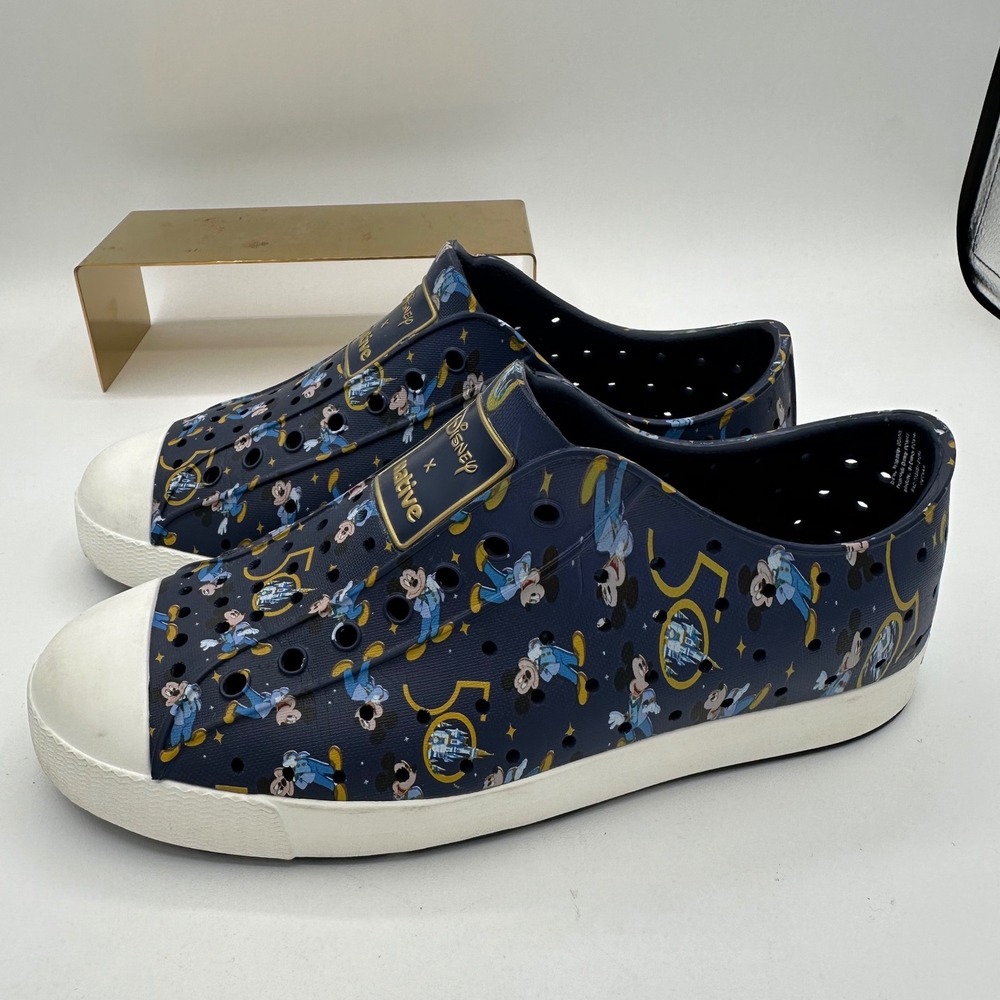 NATIVE x DISNEY Mickey Mouse Disney World 50th Anniversary Jefferson Shoes  J3 - Picture 3 of 12